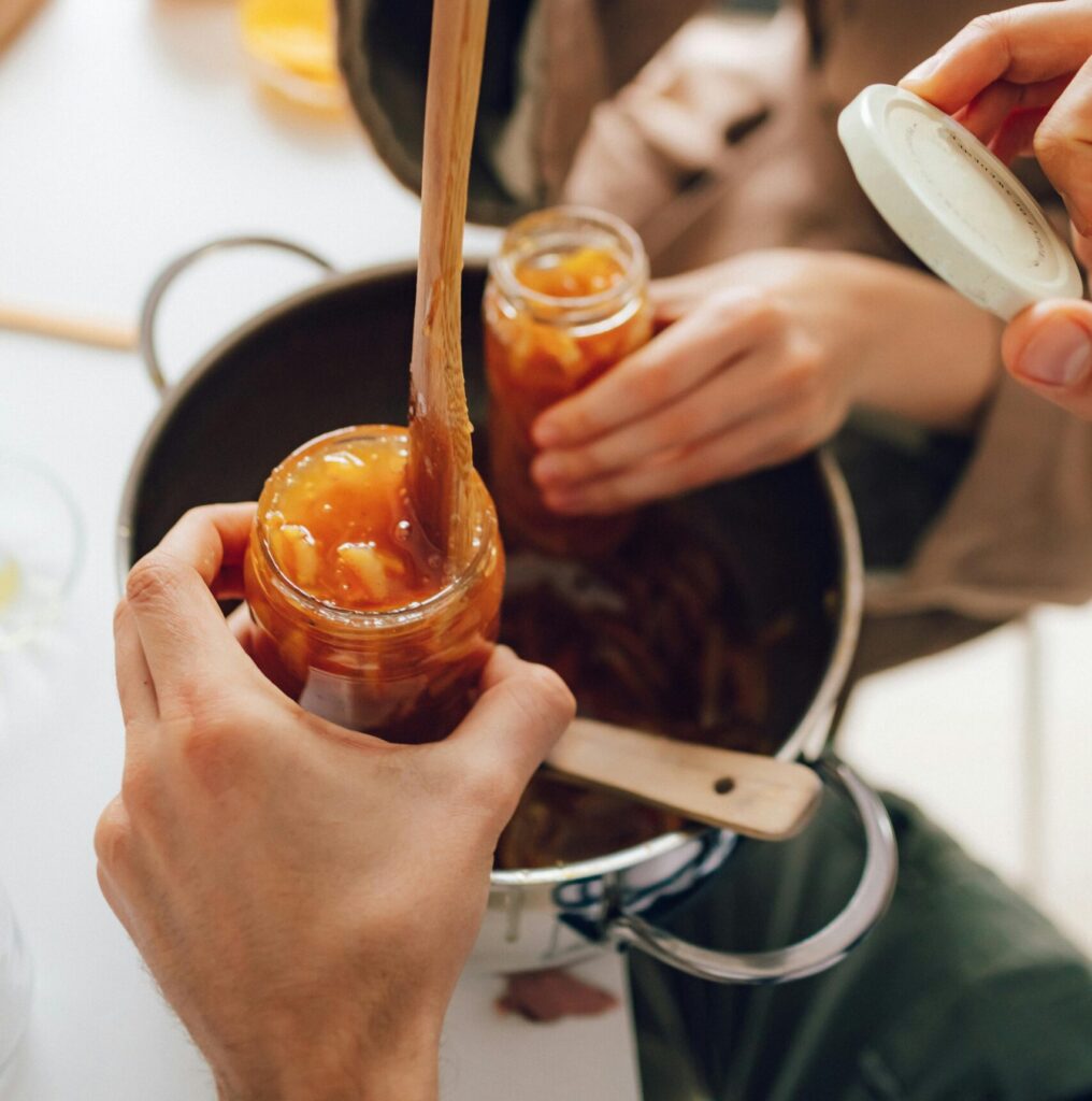 making jam at camp idaho